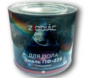 Эмаль ZODIAK ПФ-266 красно-коричневая 25кг